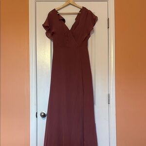 NWT Azazie Rylee Bridesmaid Dress in Desert Rose